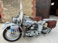 1943 Harley Davidson WLA Naval Bike – owned and used by Andrew Lloyd Webber in ‘Whistle Down The Wi