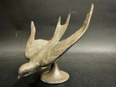 A Swift Cars mascot in the form of a diving swift, approx. 4" high.