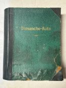 Dimanche Auto - a bound volume of late 1920s magazines.