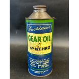 A Duckham's Gear Oil quart can.