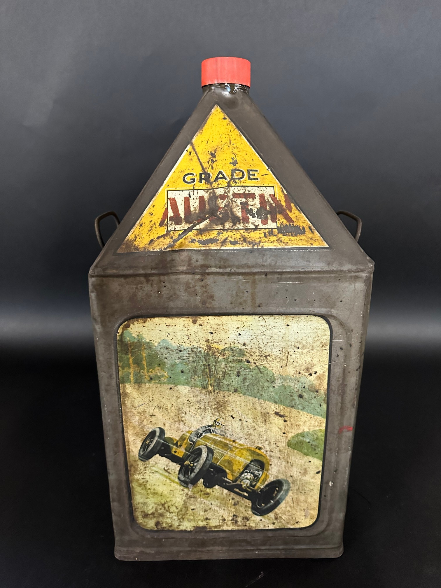 A Gamages five gallon pyramid can, unusually stencilled with the grade 'Austin'. - Image 3 of 6