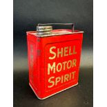 A Shell Motor Spirit pedal car can in good condition.