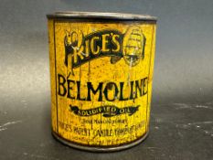 An early Price's Belmoline 1lb grease tin.