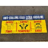 An Esso Extra Gasoline pictorial advertising banner, 79 x 33 1/2".