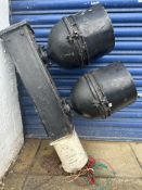 A G.E.C. Road Signal Ltd. pedestrian crossing light 'Wait' and 'Cross Now'.