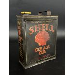 A Shell Gear Oil gallon can.