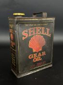 A Shell Gear Oil gallon can.