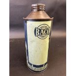 A Baco shock absorber fluid cylindrical quart can.