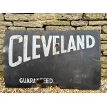A Cleveland Guaranteed rectangular enamel sign, 48 x 30".