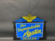 A reproduction Austin double sided enamel sign, produced by The Vintage Austin Register in 2017,