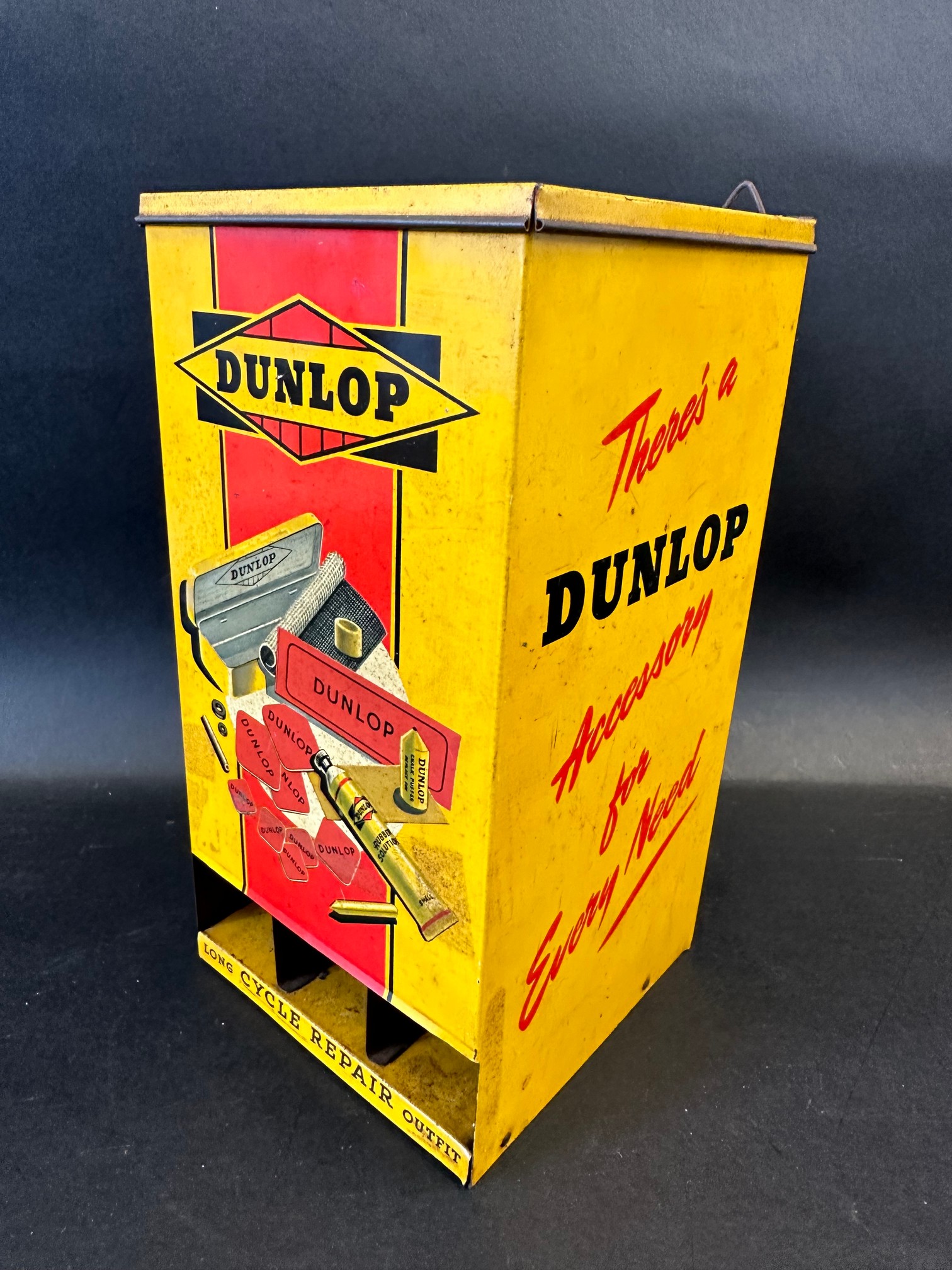 A Dunlop cycle repair outfit 'silent salesman' dispenser.