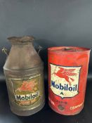 A Mobiloil Special five gallon pourer with original decal in good condition plus a Mobiloil five