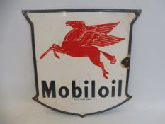 A small Mobiloil flying pegasus enamel sign, 12 x 12".