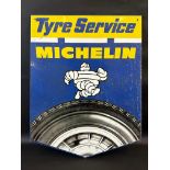 A Michelin Tyre Service pictorial tin advertising sign, 28 x 35".