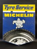 A Michelin Tyre Service pictorial tin advertising sign, 28 x 35".