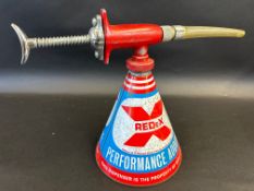 A Redex additive conical dispensing gun, the scarcer blue and red version.