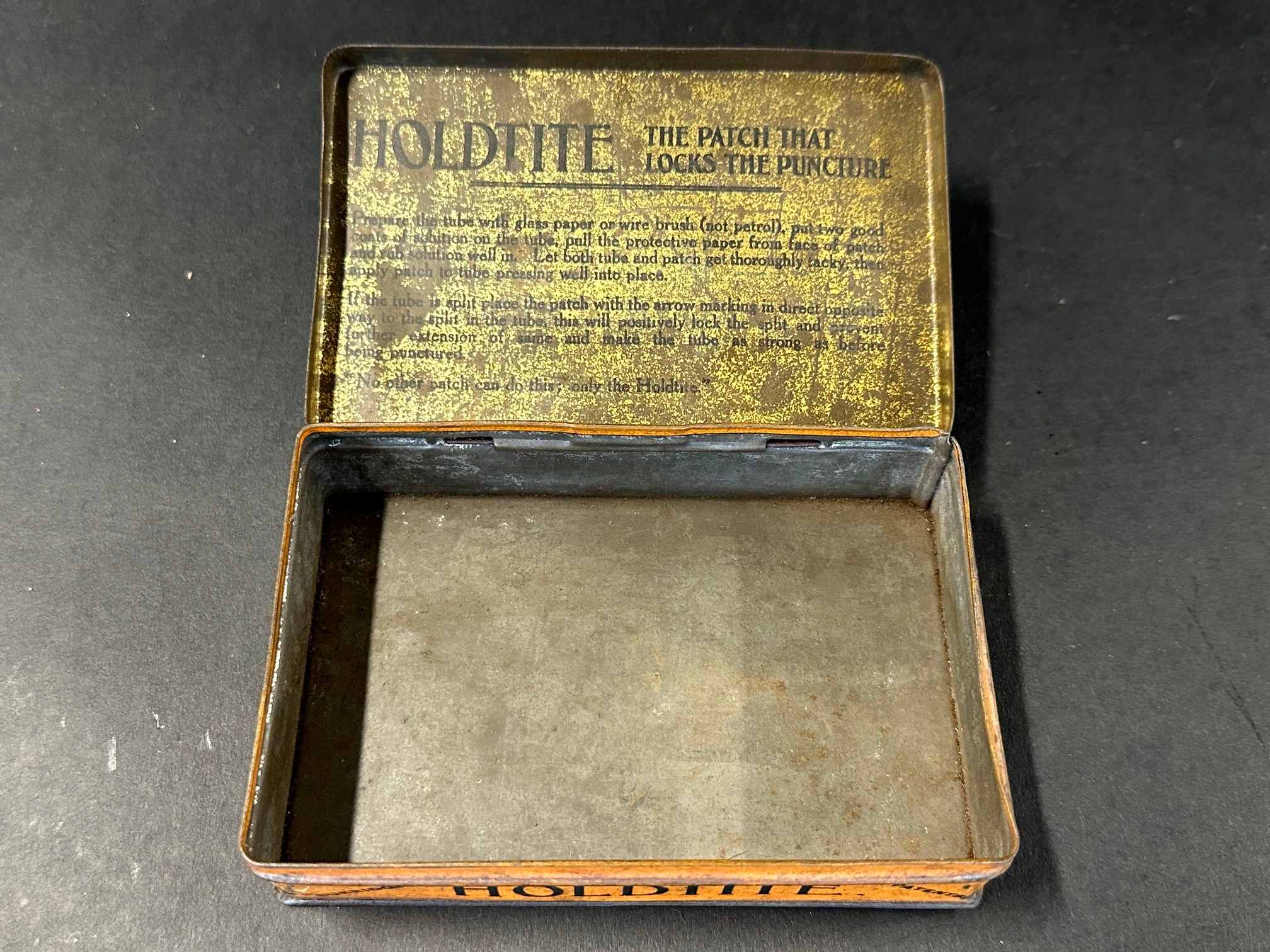 A Holdtite Patches rectangular tin. - Image 5 of 5