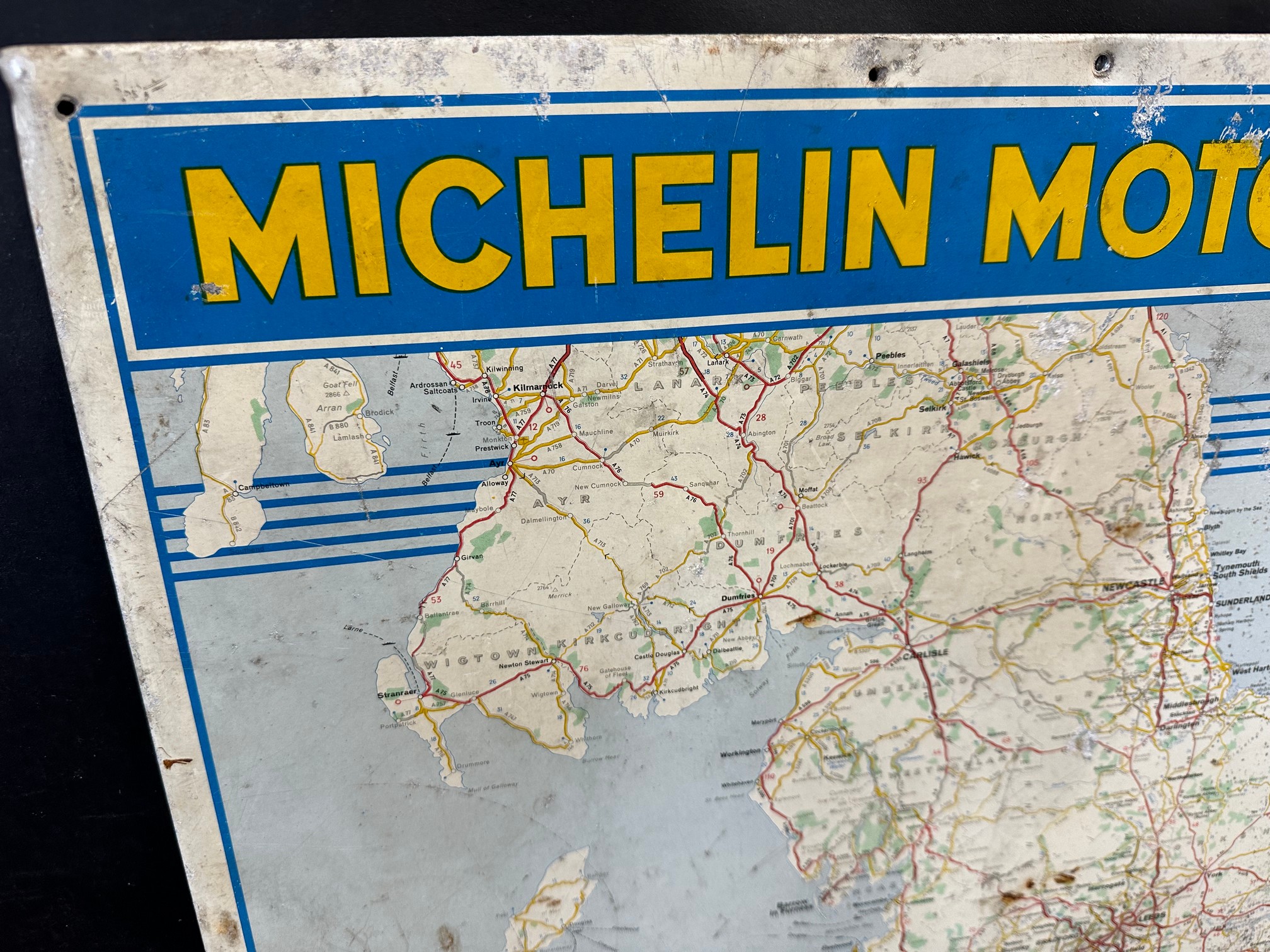 A Michelin Motoring Map tin advertising sign, 23 x 33". - Image 2 of 4