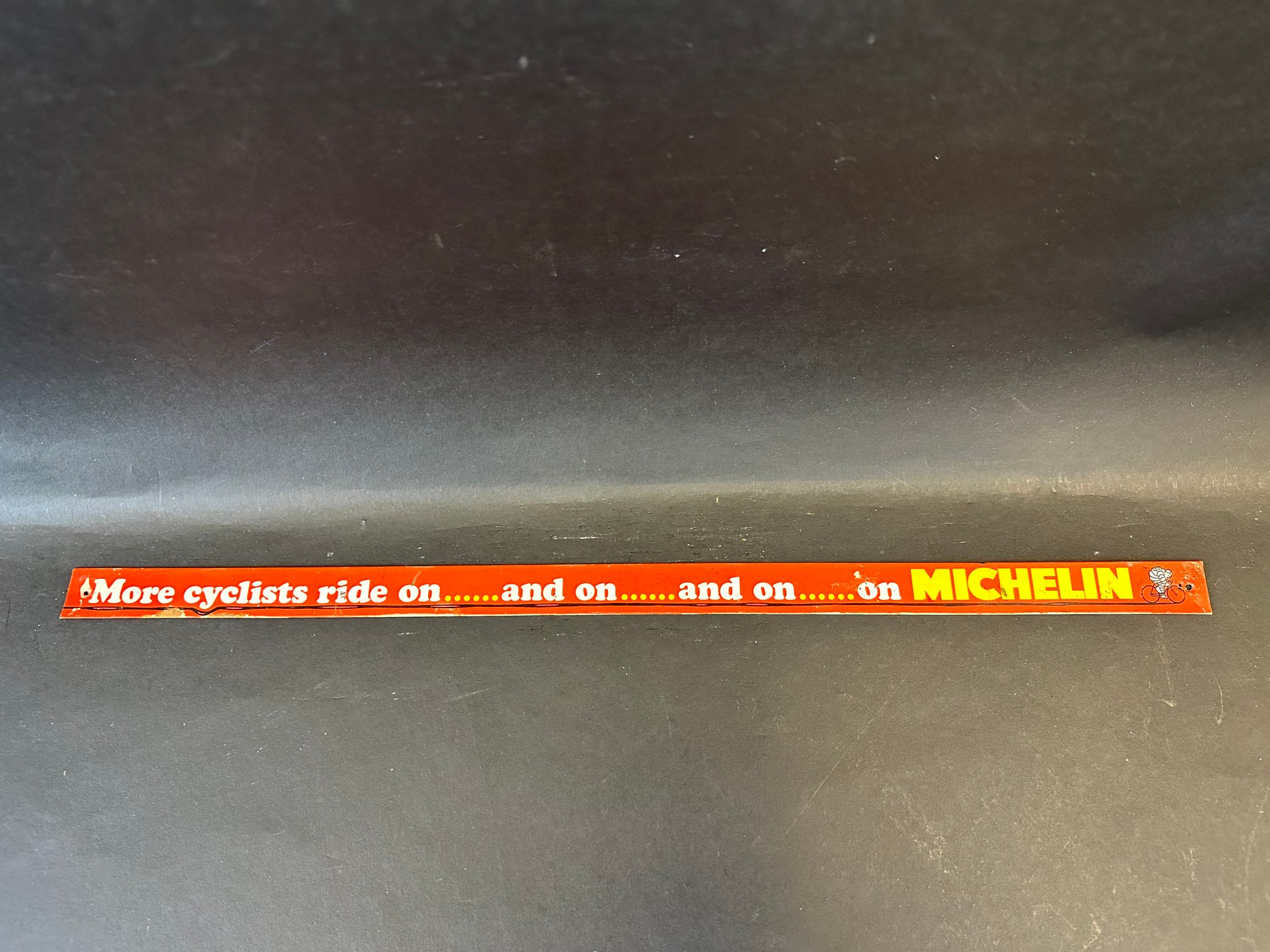 A Michelin Cyclists shelf strip.