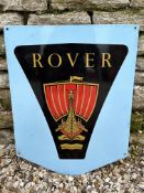 A rare Rover enamel sign in excellent condition, 18 x 24".