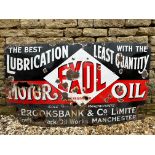 An Exol Motor Oil rectangular enamel sign, 54 x 30".