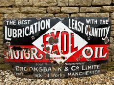 An Exol Motor Oil rectangular enamel sign, 54 x 30".