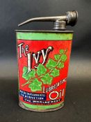 An Ivy Lubricating Oil oval can in good condition.