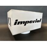 An Imperial ICI plastic petrol pumnp globe of rectangular form.