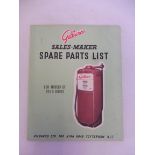A Gilbarco sales-maker spare parts list.