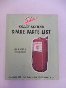 A Gilbarco sales-maker spare parts list.