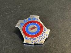 An Aero Motor Spirit Co. Limited lapel badge by Fattorini.