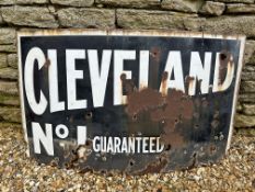 A Cleveland No.1 Guaranteed enamel sign, 48 x 29".