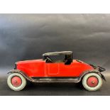 A rare large scale Chien tinplate model of a 1920s American motor car.