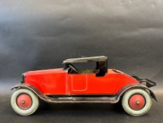 A rare large scale Chien tinplate model of a 1920s American motor car.