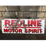 A Redline Motor Spirit rectangular enamel sign by Bruton of Palmers Green, 53 x 18".