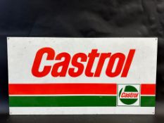 A Castrol rectanguar tin advertising sign, 37 1/2 x 19 1/2".