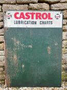 A Castrol Lubrication Chart board, 24 x 31 1/2".