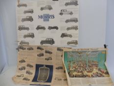 Two early Morris advertising posters and one other.