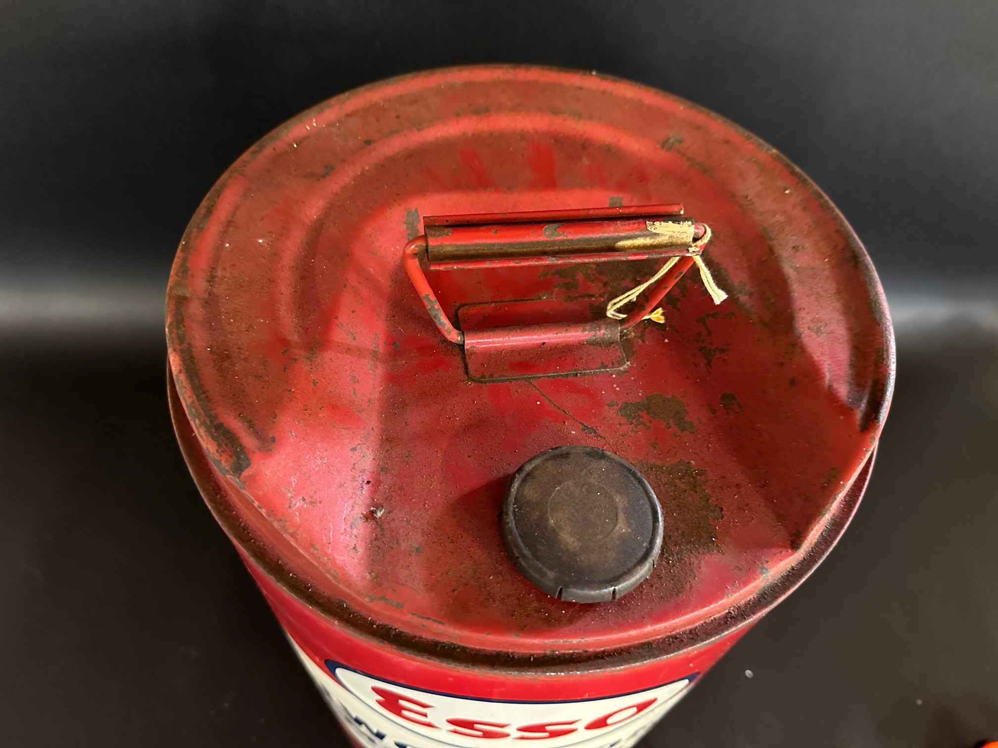 An Esso Two Stroke Motor Oil five gallon drum in very good condition. - Image 2 of 3