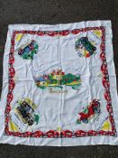 A Beaulieu commemorative table cloth, 32 x 34".