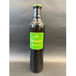 A BP Energol quart glass bottle with correct cap.