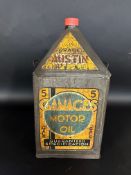 A Gamages five gallon pyramid can, unusually stencilled with the grade 'Austin'.