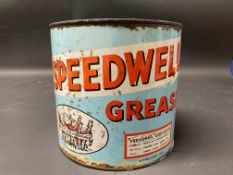 A Speedwell 7lb grease tin (lacking lid).