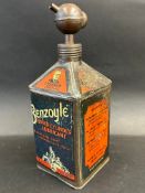 A Chemico Benzoyle Upper Cylinder Lubricant pyramid can with unusual Chemico stamped nozzle.