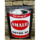 An Amalie Pennsylvania Motor Oil rectangular advertising sign, 24 x 35".