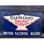 A Cleveland Discol 'British Alcohol Blend' rectangular double sided enamel sign, in good