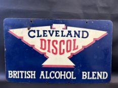 A Cleveland Discol 'British Alcohol Blend' rectangular double sided enamel sign, in good