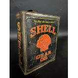 A Shell Gear Oil gallon can.