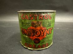 An early Castrol Unijoynt 1lb grease tin.