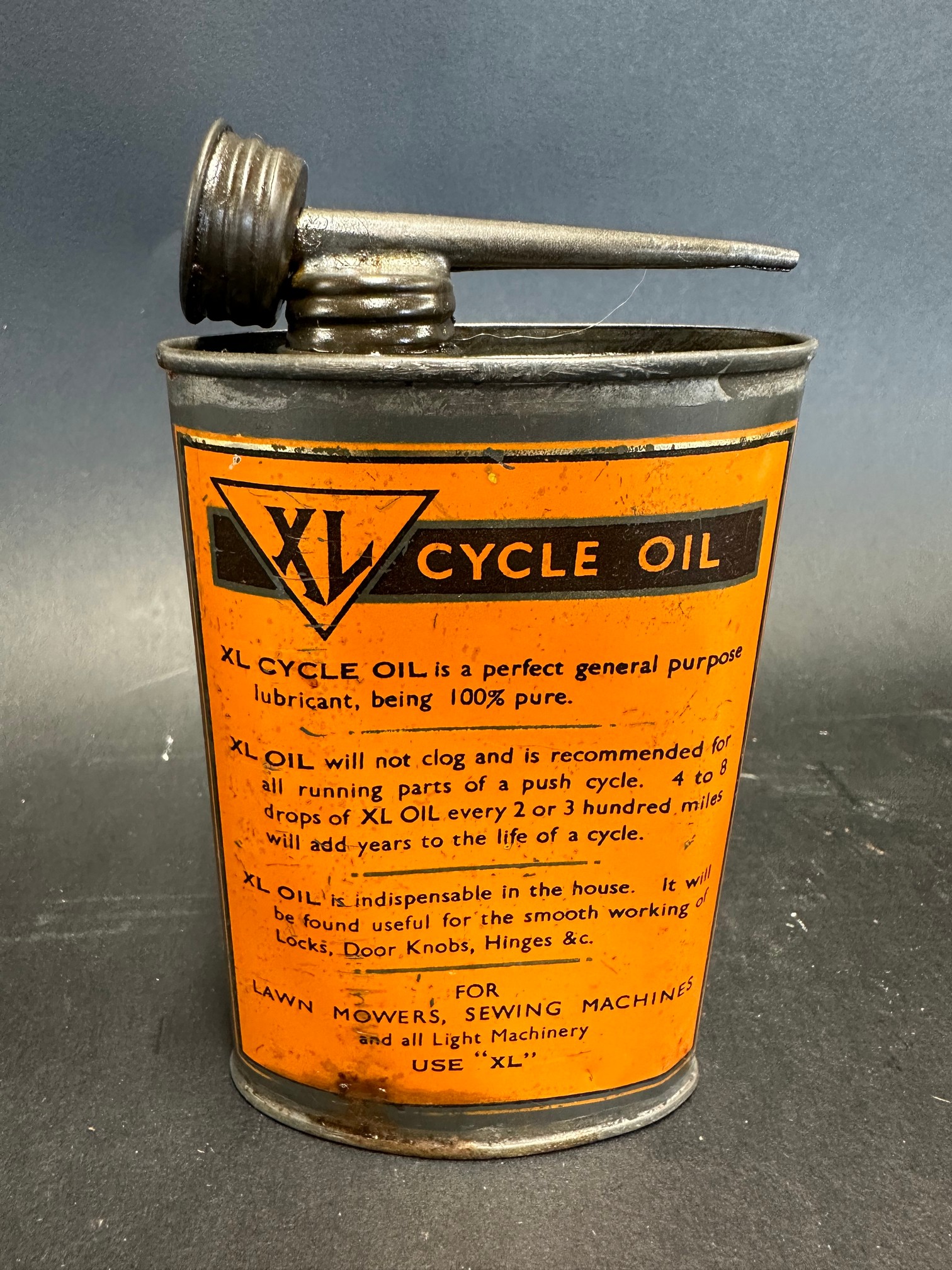 An XL Lubricating Oil oval tin. - Image 2 of 4
